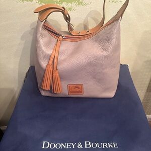Dooney & Bourke Lilac and Tan Hobo Bag